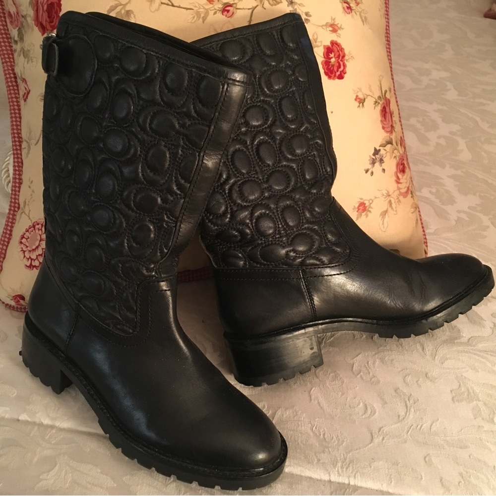 Vintage Coach Black Boot - Picture 3 of 8